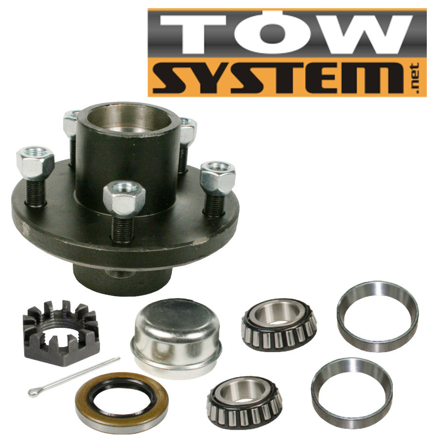 Ensemble de moyeu 5 goujons avec roulement 1'', 2 000 lbs.