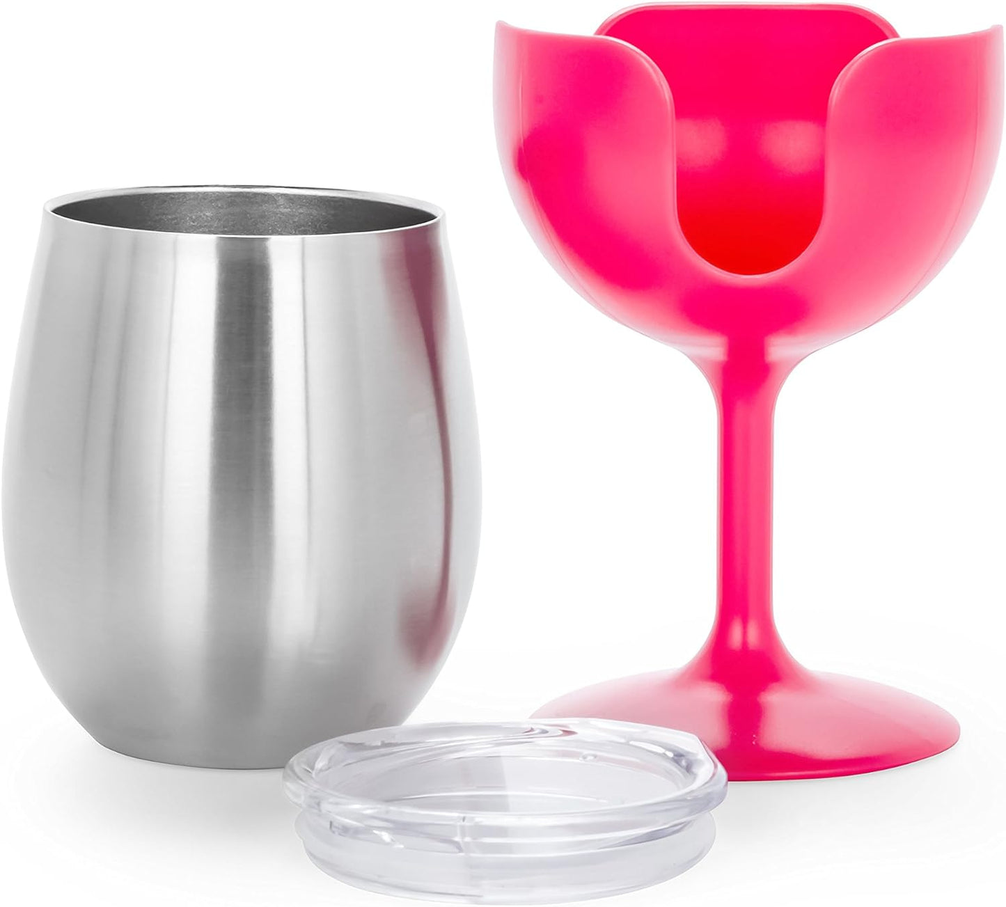 COUPE DE VIN 8OZ BLEU/ROSE (2) - 946