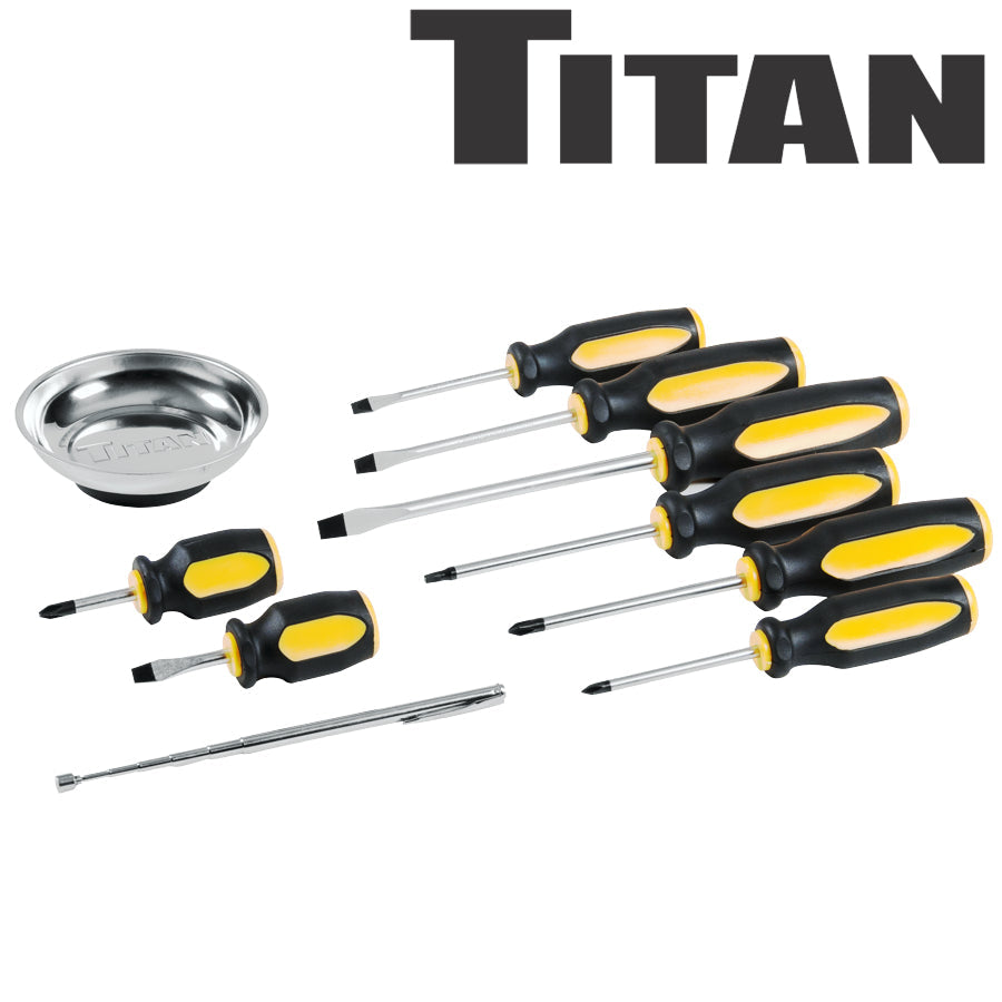 ENS. 10 PCS DE TOURNEVIS TITAN - 1033