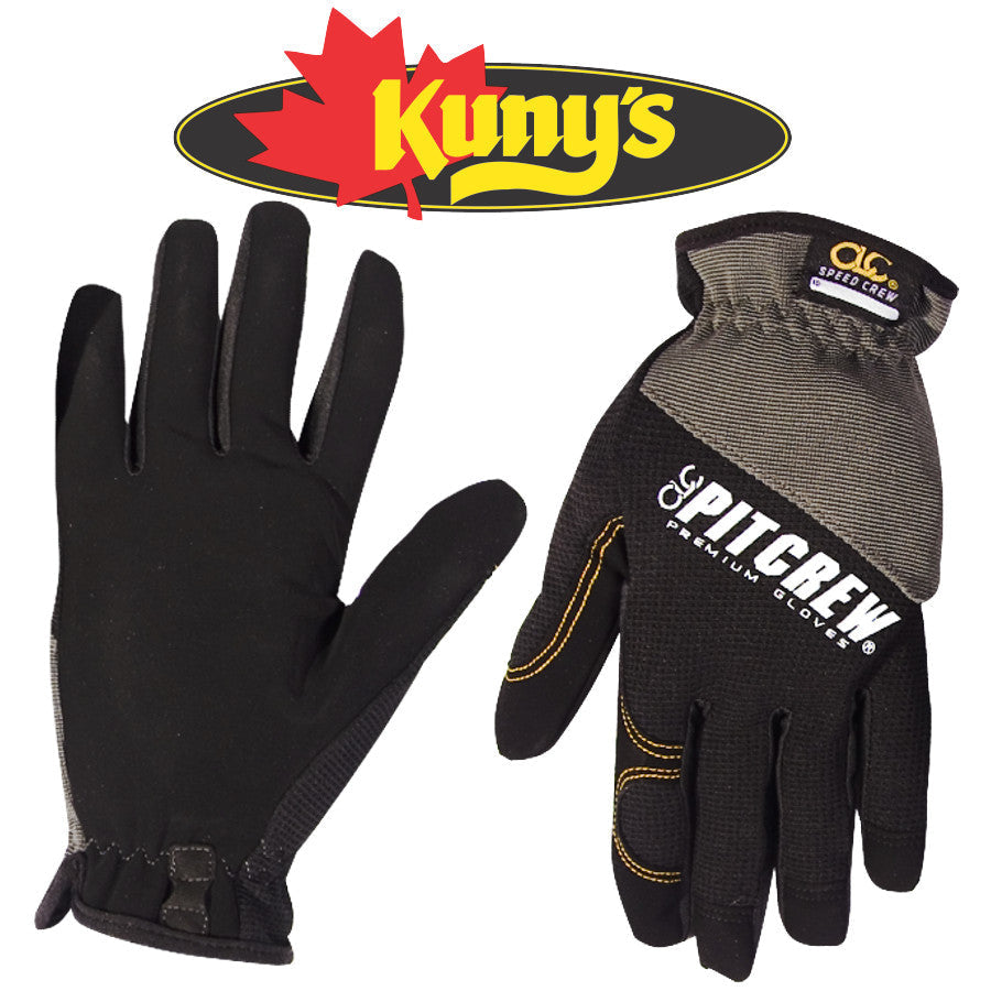 GANTS SPEED CREW NOIR/GRIS KUNYS - 1018