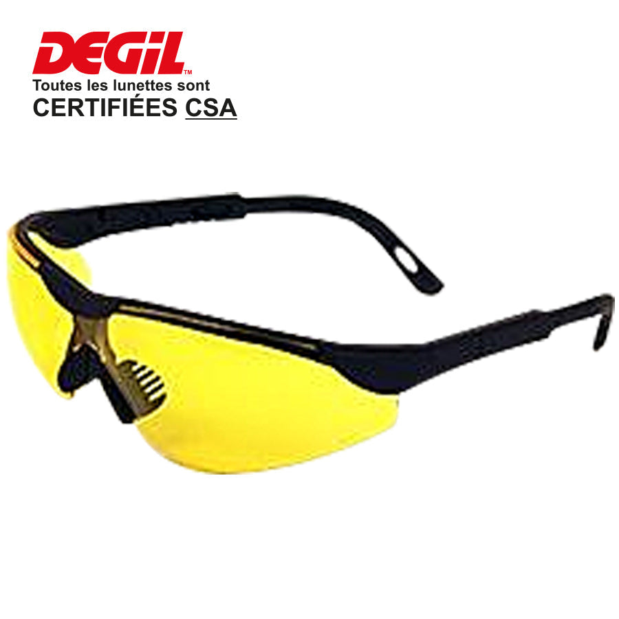 LUNETTE,BRAS NOIR AJUST DEGIL - Jaune 1023