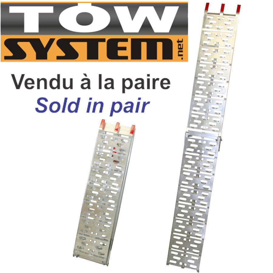 RAMPE EN ALUMINIUM TOW SYSTEM 1500 LBS(PQT 2) - Troué 839