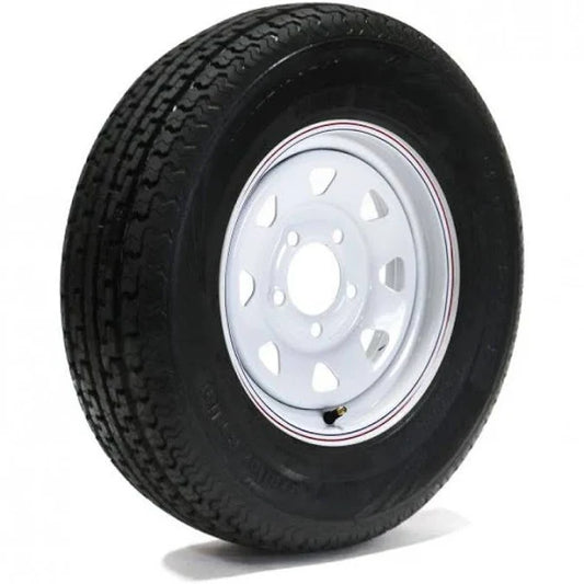 WANDA 185/80/R13 TIRE AND 4-HOLE WHITE WHEEL