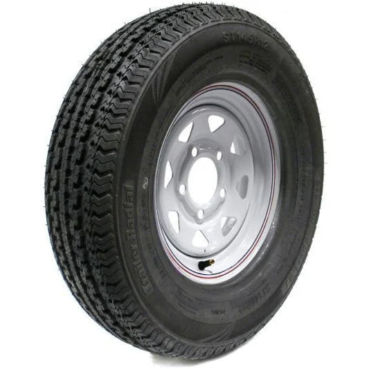 WANDA 215/75R14 TIRE AND WHITE 5 HOLE WHEEL